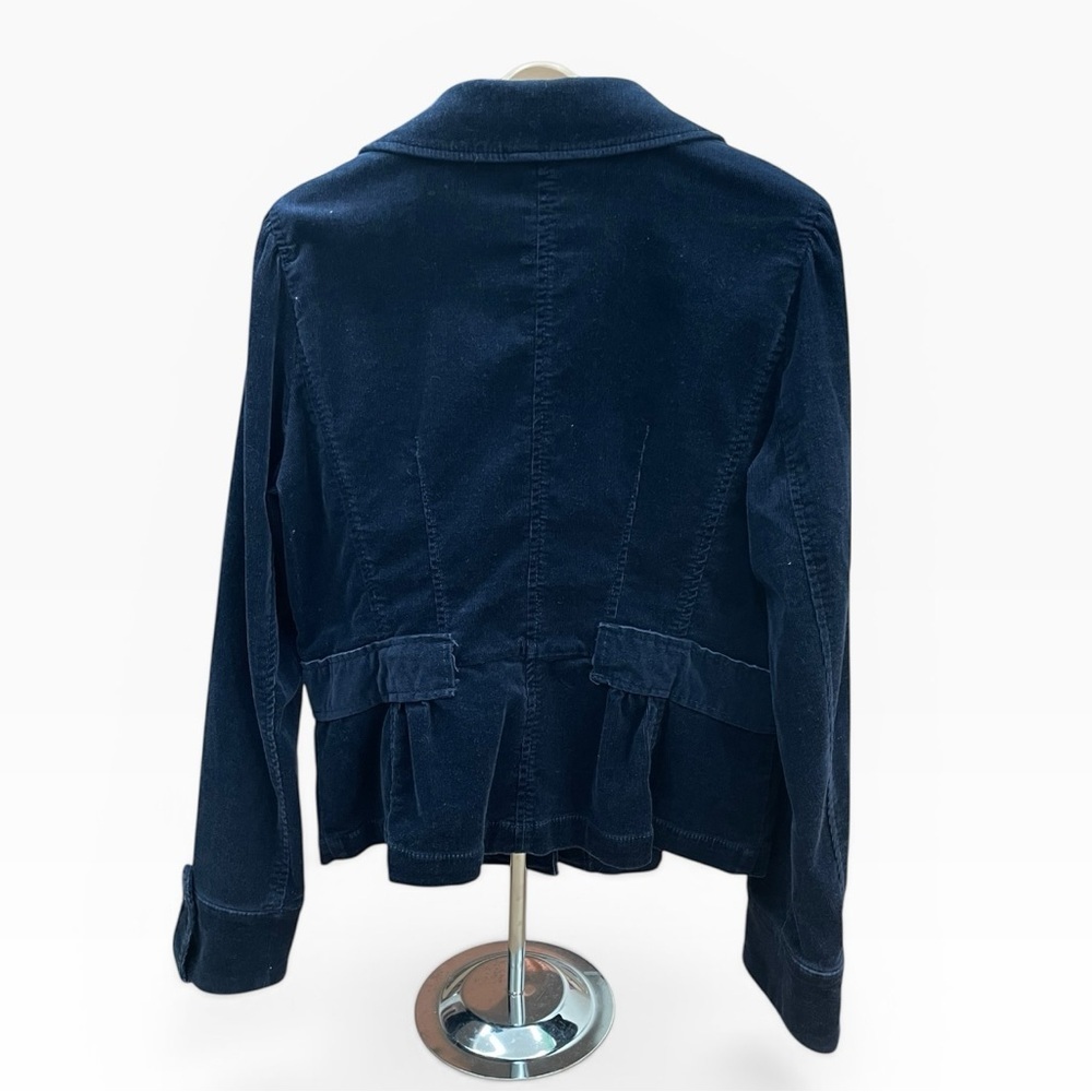 LOFT Navy Corduroy Tailored Blazer size: 8 - Picture 2 of 10